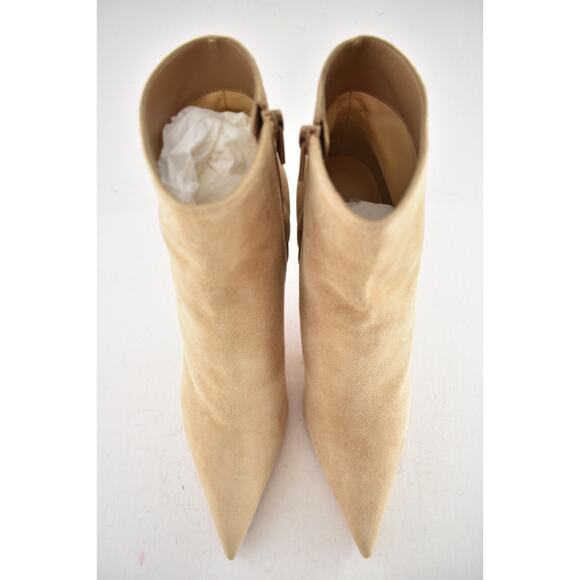 Christian Louboutin So Apostropha Booty 80 Beige Suede Short Ankle Heel Boot 40 - Picture 8 of 16